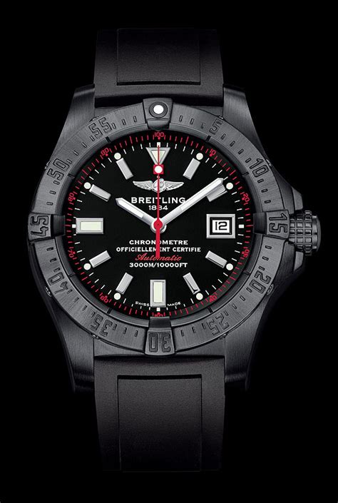 all black breitling watch